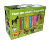 Prima mea biblioteca ilustrata. Animale. Bebe invata (8 carticele)