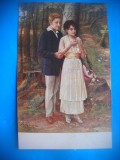HOPCT 432 K MA IUBESTE...NU MA IUBESTE -1921-ROMANTICA-ROMANIA-CIRCULATA