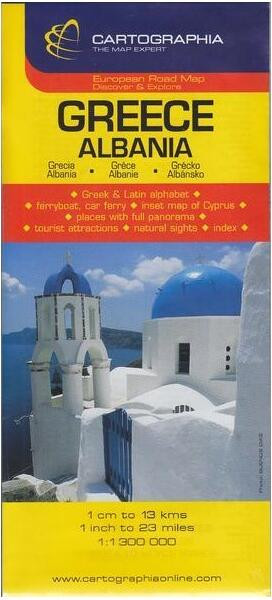 Hartă rutieră Grecia + Albania - Paperback - *** - Cartographia Studium
