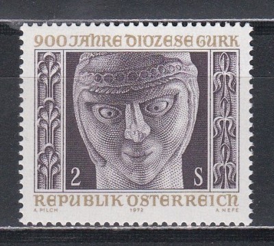 Austria 1972 - A 900-a aniversare a Episcopiei Gurk, MNH foto