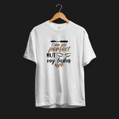 Tricou personalizat I Am Not Perfect But My Lashes Are - L foto