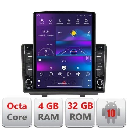 Navigatie Opel Zafira C 2011-2019 dedicata Ouad core 4+32 ecran vertical 9.7&quot; DSP 360 FHD AHD Android radio gps internet KIT-zafira-c+EDT-E709 CarStor