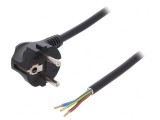 Cablu Electric PVC 3x1,5mm&sup2; 3m Negru