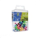 Pioneze panou pluta ECADA, 30 buc/cutie, metal si plastic, diverse culori - Accesorii birou, ECADA