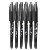 Set 6 Pixuri cu Radiera Ropet, 0.7mm, Cerneala Termosensibila, Negru, Roller, Stergere Fara Urme