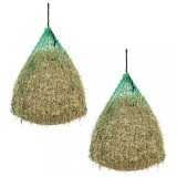 VidaXL Plase pentru f&acirc;n, 2 buc, rotund, 0,75 x 0,5 m PP
