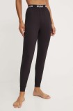 HUGO pantaloni de pijama femei, culoarea negru, 50490703