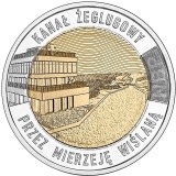 POLONIA 5 ZLOTI 2023 BIMETAL - The Vistula Split Canal , UNC, Europa, Cupru-Nichel