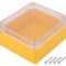 Carcasă Universală ABS Galben IP65 115x125x58mm