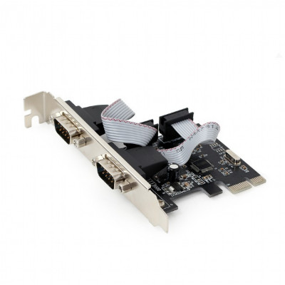 CARD adaptor GEMBIRD, PCI-Express la 2 x Port Serial, cu bracket low-profile foto