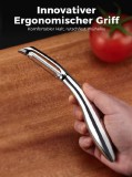 Curățător premium 18/10 oțel inoxidabil SUS304, ergonomic, lamă foarte ascuțită din oțel 420