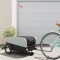 vidaXL Remorcă pentru biciclete, negru și gri, 45 kg, fier 94070