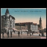 Carte poștală veche Oradea &ndash; Piata Sfantul Ladislau &ndash; 1919