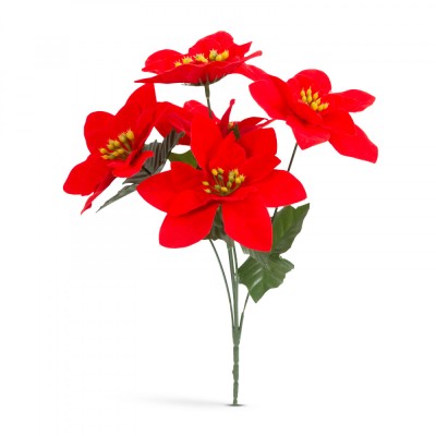 Decor de sarbatori - Poinsettia rosie Best CarHome foto