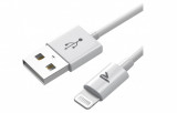 Cablu Rampow Lightning, cablu de incarcare iPhone, 1m, alb - RESIGILAT