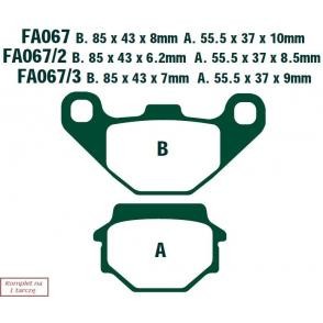 Klocki Ham. Moto. Ktm Mx 125 (89-93)/ Exc 350 (89)/ Dxc/Exc/Egs 250/350 -(91) 244724 EBCFA067TT foto