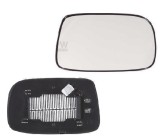 Geam oglinda exterioara cu suport fixare Toyota Corolla (E11), 04.1997-12.2001, Dreapta, incalzita; geam convex; cromat