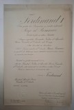 4 brevete regaliste Coroana Comandor si cavaler, Steaua Ro, Crucea Comemorativa