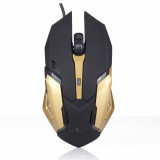 Mouse Optic cu Fir Gamer RGB, Butoane de Navigare Web, Rezoluție Ajustabilă și Iluminare Atractivă RGB