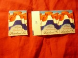 Serie Olanda 1972 - 400 Ani Drapelul National - 25c si pereche 20C-3val