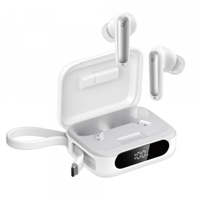 Handsfree Bluetooth Anker P41i, TWS, ANC, Alb A3937G21 foto