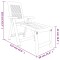Sezlong, antracit, plastic - 9