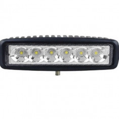 Proiector LED Auto Offroad 18W/12V-24V, 1320 Lumeni, Lungime 16 cm, Flood Beam 60 Grade BTWLE-A4OE-18-FLOOD