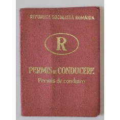 PERMIS DE CONDUCERE , CATEGORIA B , EMIS DE DIRECTIA MILITIEI CAPITALEI , 12 SEPT . 1967