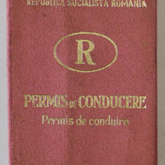 PERMIS DE CONDUCERE , CATEGORIA B , EMIS DE DIRECTIA MILITIEI CAPITALEI , 12 SEPT . 1967