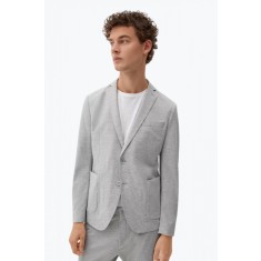 Sacou barbati cu croiala Slim fit Joog Suit gri deschis, 48
