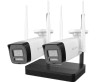 Kit supraveghere IP wireless Hikvision HiLook, 2 camere bullet, 4MP, IR 30m, Audio, slot microSD, NVR 4 canale - IKS-2044BH-PH/W SafetyGuard Surveilla