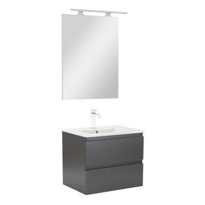 Mobilier complet de baie Vario Forte 60 antracit-antracit foto