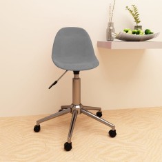 Scaun de birou pivotant, gri deschis, material textil foto