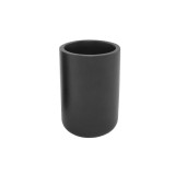 Suport din ceramica pentru periute dinti, pensule, Negru, Sepio