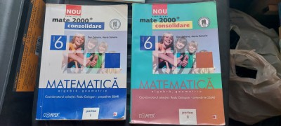 MATEMATICA ALGEBRA GEOMETRIE CLASA A VI A COMPER PARTEA I SI II DANA ZAHARIA foto