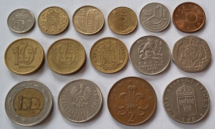 Europa, Lot monede