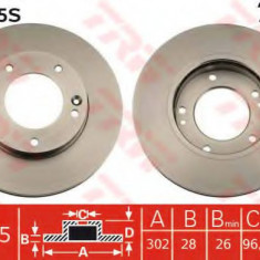 Disc frana KIA SORENTO I (JC) (2002 - 2009) TRW DF4395S