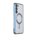 Husa compatibila cu Samsung Galaxy A17, protectie pentru camera, Tehnologie MagSafe, rezistenta la socuri, contur Albastru