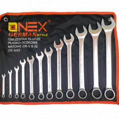 Set 12 chei fixe combinate 6-32mm 12bucati piese Chrome-Vanadium Cr-V (OX-3222)