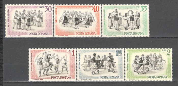 Romania.1966 Dansuri populare ZR.252