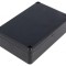 Carcasă universală ABS neagră 81.5x120x36 mm