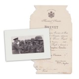 Col. Dragalina Corneliu, brevet + fotografie de epocă, 27 noiembrie 1931