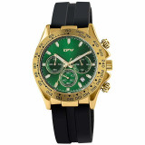 Ceas de barbati MBrands chronograf , afisaj data , mecanism japonez quartz - Verde