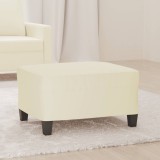 VidaXL Taburet, crem, 70x55x41 cm, piele ecologică