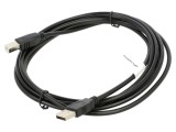 Cablu USB 2.0 A la B 3m negru aurit Fire: Cu