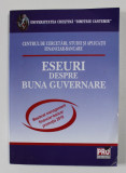 ESEURI DESPRE BUNA GUVERNARE , MASTERAT MANAGEMENT FINANCIAR - BANCAR , PROMOTIA 2010