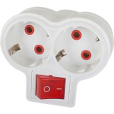 Cumpara ieftin Stecher Fetih, 2 posturi Schuko, cu intrerupator