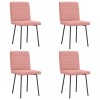 VidaXL Scaune de sufragerie 4 buc piele artificială roz 3315273