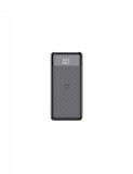 Baterie reincarcabila neagra, powerbank 10.000 mAh, display LED, Li-Po, 2 X USB, 1 X USB-C, 37Wh, 135.5 &times; 67 &times; 15 mm