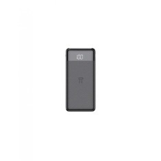 Baterie reincarcabila neagra, powerbank 10.000 mAh, display LED, Li-Po, 2 X USB, 1 X USB-C, 37Wh, 135.5 &times; 67 &times; 15 mm